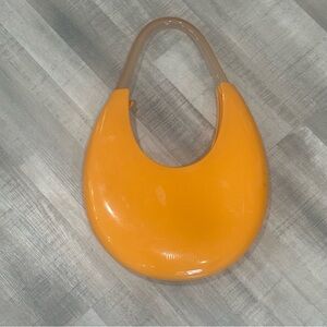 Melissa Orange jelly Moon Hand Bag